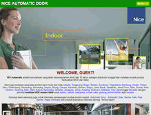 Tablet Screenshot of niceautomaticdoor.com